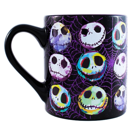 🌞Disney Nightmare Before Christmas Colorful glitter web ceramic mug, 20oz - Picture 3 of 7